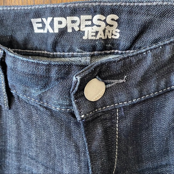 EXPRESS Zelda Dark Skinny Jeans with Chain Size 12 - Picture 4 of 8